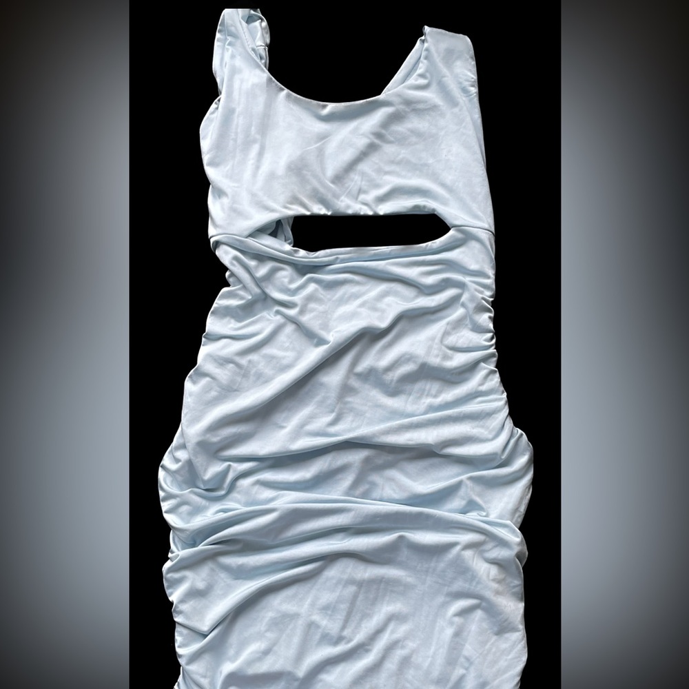 Ruched tie dress